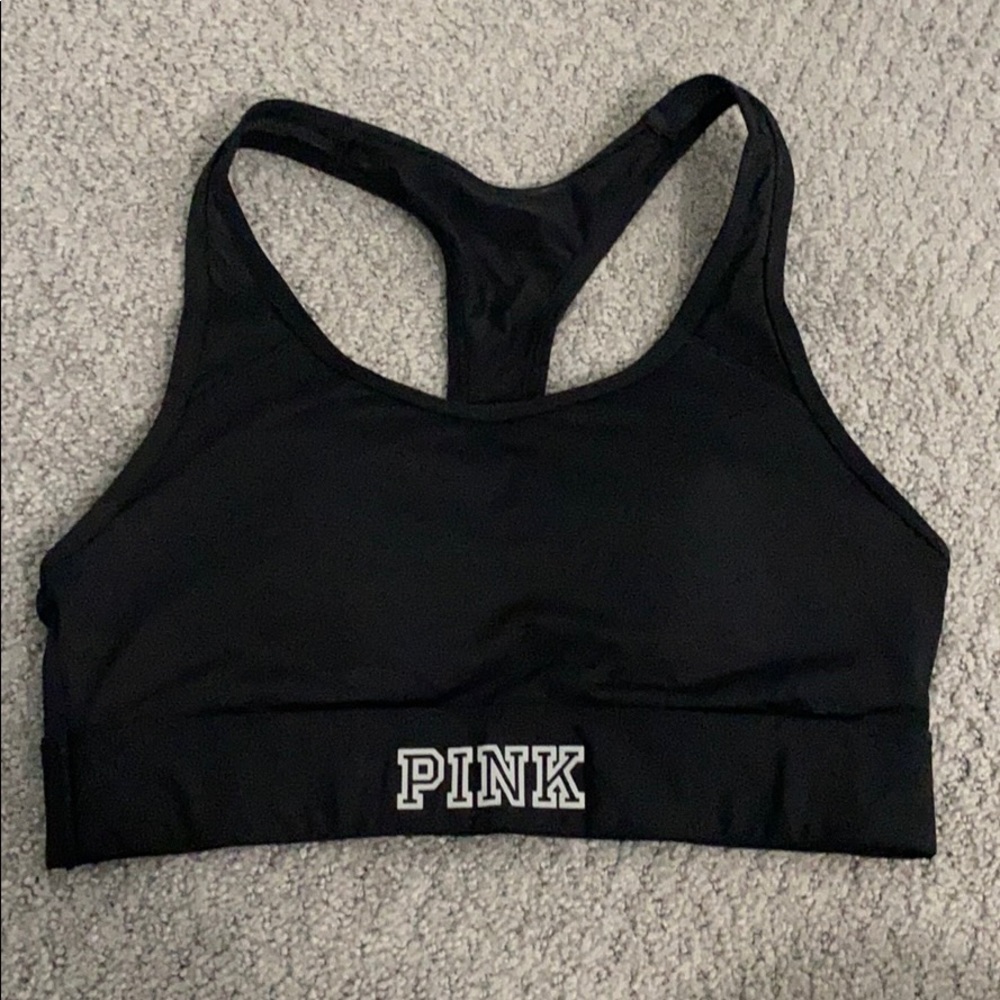 pink sports bra